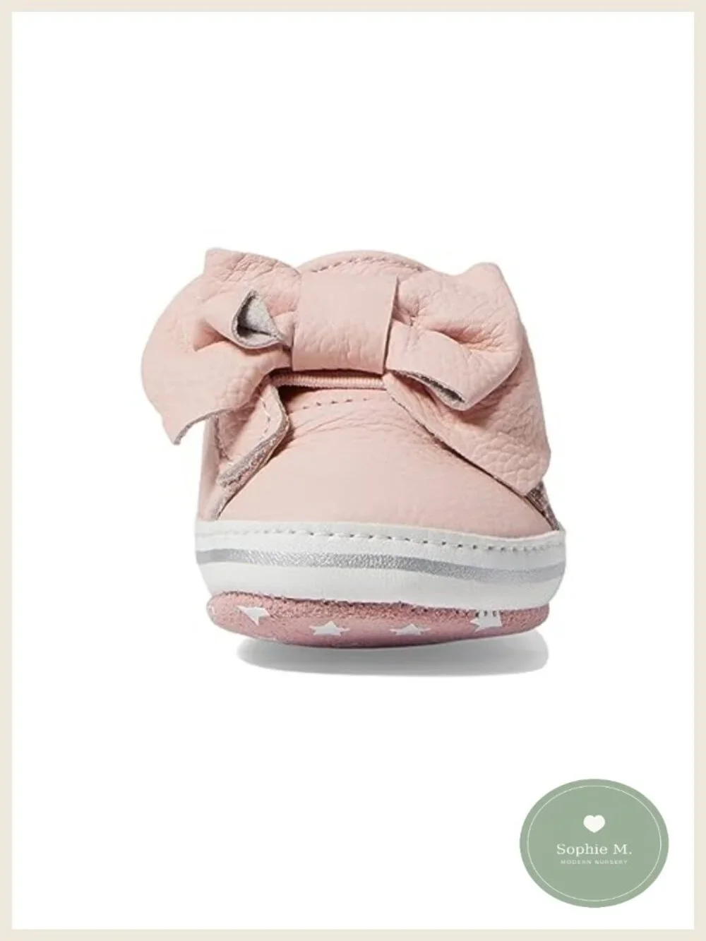 Robeez First Kicks Baby Girl & Unisex Sneakers for Infant/Toddler, Leather,